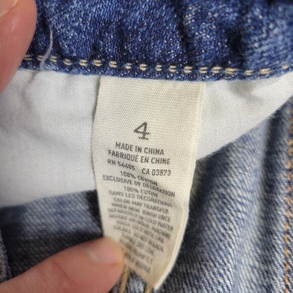 American Eagle Denim blue Shorts Cut-Off Distressed Frayed Hem Womens size 4 - Picture 5 of 5